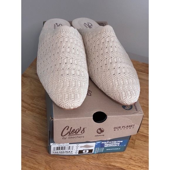 Skechers Cleo Slip-On Knit Mules Sweet Daffodil Women's Size 9 Memory Foam NWB - Picture 1 of 13